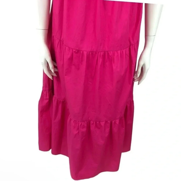 🍀 MINKPINK NWT YASAMINE TIERED RASPBERRY DRESS SIZE MEDIUM - Picture 4 of 7